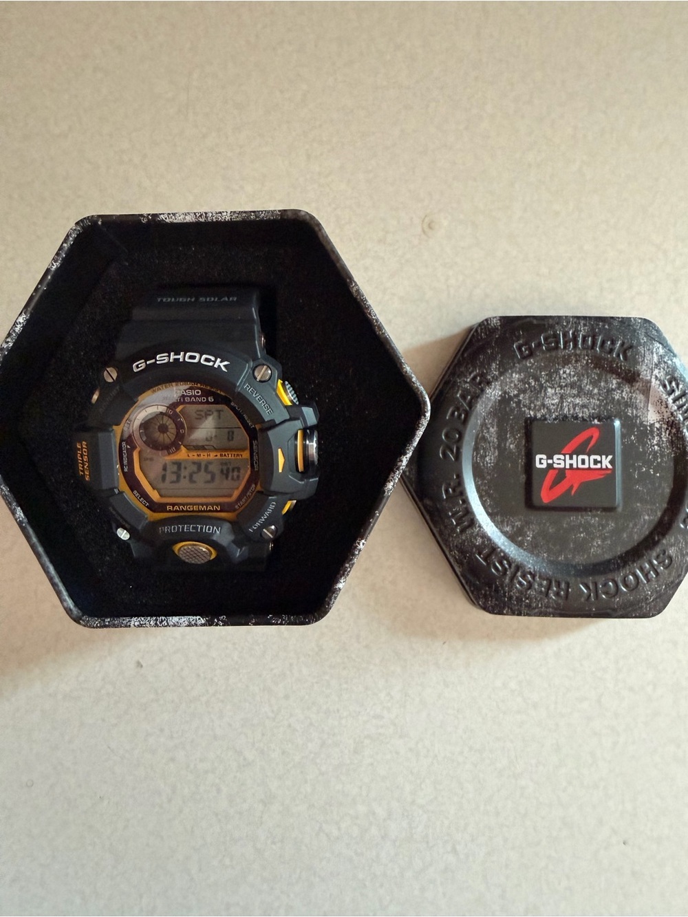 G-Shock Rangeman Black and Yellow Digital Outdoor Watch